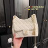 Chanel HOBO bag Oil wax leather white 3690 size: 22*20cm