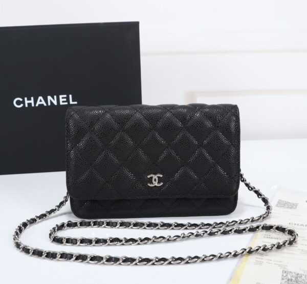 Chanel woc Classic Fortune Crossbody bag caviar with sliver hardware Size: W19*H12*D4cm