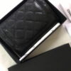 Chanel sheepskin wallet with gold and sliver hardware 50073 size: 15*10cm