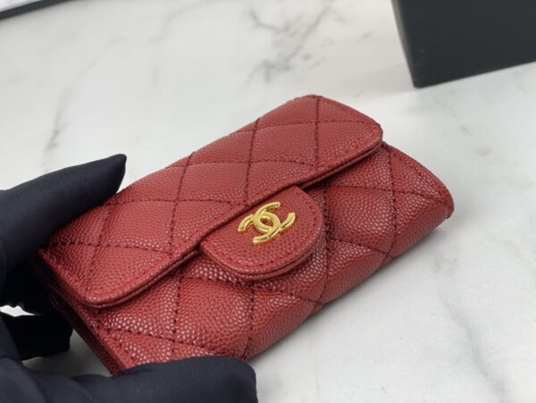 Chanel classic Card Bag & coin Wallet caviar cowhide AP0214 size:7.5 * 11.3 * 2.1 cm