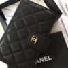 Chanel sheepskin wallet with gold and sliver hardware 50073 size: 15*10cm
