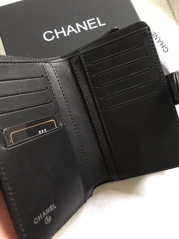 Chanel sheepskin wallet with gold and sliver hardware 50073 size: 15*10cm