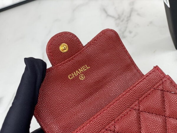 Chanel classic Card Bag & coin Wallet caviar cowhide AP0214 size:7.5 * 11.3 * 2.1 cm