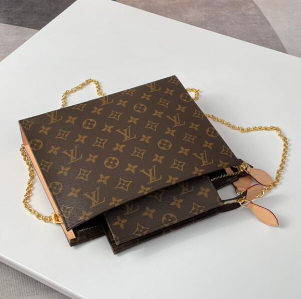 Louis Vuitton / LV monogram m81412 toiletry uch on chain purse with one small wallet size: 25 *20 * 5.5cm