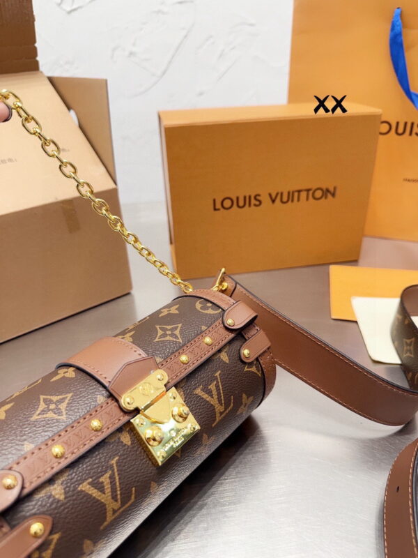 Louis Vuitton / LV prefall papillon trunk monogram round flip latch design crossbody bag