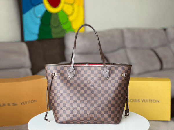 2 Louis Vuitton / LV Braided Neverfull MM N41358 size:32*29*17cm
