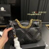 Chanel sheepskin embroidery argyle black Crossbody handbag 1160 size:26cm