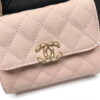 Chanel Black Horse Kelly Lichee cowhide long handle bag 9100 pink size:19*10*4.5cm