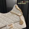Chanel HOBO bag Oil wax leather white 3690 size: 22*20cm