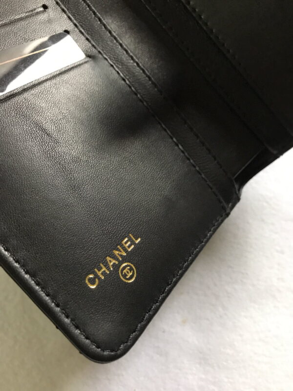 Chanel sheepskin wallet with gold and sliver hardware 50073 size: 15*10cm