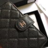 Chanel sheepskin wallet with gold and sliver hardware 50073 size: 15*10cm