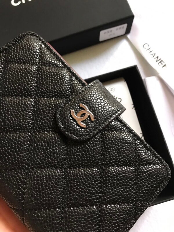 Chanel sheepskin wallet with gold and sliver hardware 50073 size: 15*10cm