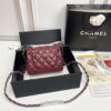 Chanel cf Square Fat 1115 sheepskin leather red size: 18*14*7cm