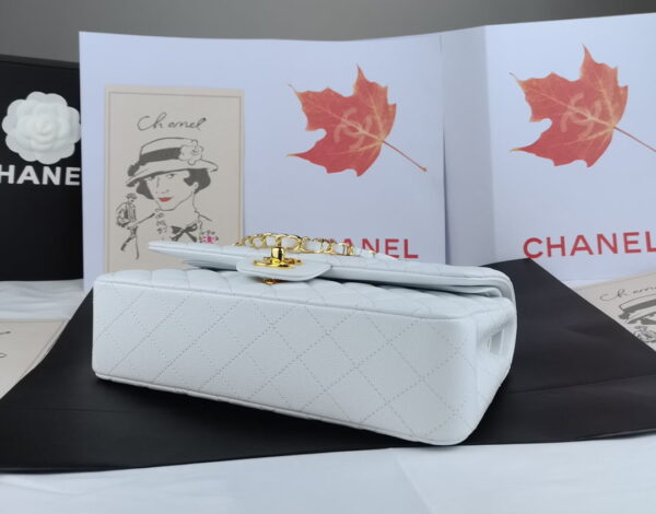 3 Chanel classic flap bag a01112 medium size: 15.5×25.5×6.5cm