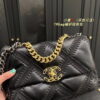 Chanel sheepskin embroidery argyle black Crossbody handbag 1160 size:26cm