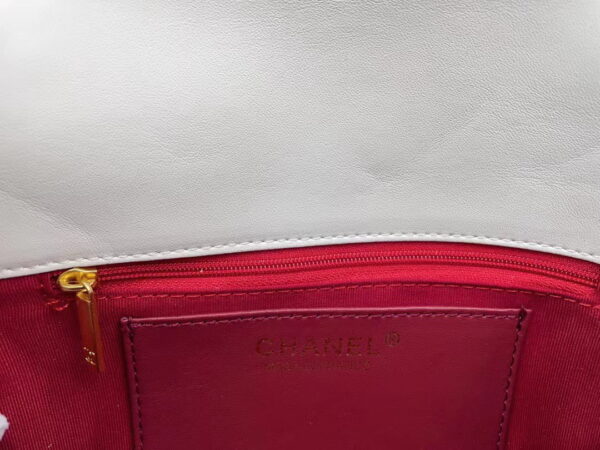 Chanel 2023 new CF White gold bag size: 21*13cm