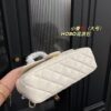 Chanel HOBO bag Oil wax leather white 3690 size: 22*20cm