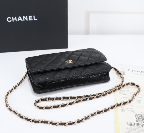 Chanel woc Classic Fortune Crossbody bag caviar with gold hardware Size: W19*H12*D4cm