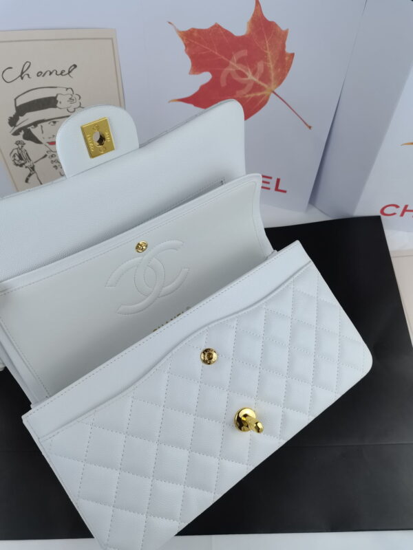 4 Chanel classic flap bag a01112 medium size: 15.5×25.5×6.5cm