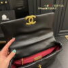 Chanel sheepskin embroidery argyle black Crossbody handbag 1160 size:26cm
