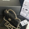 Chanel 23p Black Horse kelly long handle bag size:19cm*11*5cm