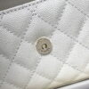 Chanel Black Horse Kelly Lichee cowhide long handle bag 9100 white size:19*10*4.5cm