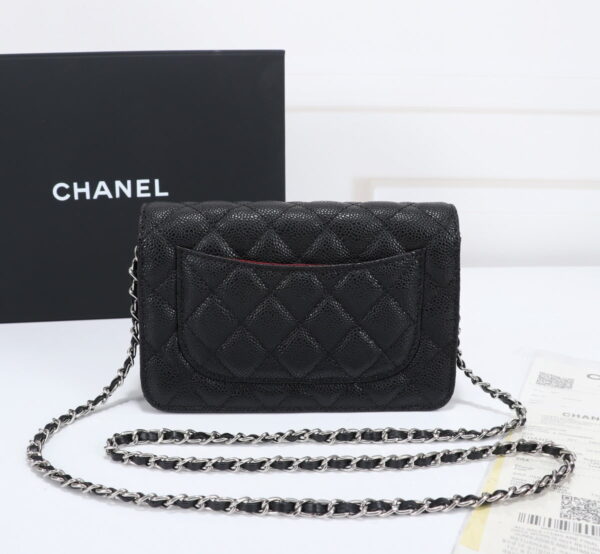 Chanel woc Classic Fortune Crossbody bag caviar with sliver hardware Size: W19*H12*D4cm