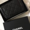 Chanel sheepskin wallet with gold and sliver hardware 50073 size: 15*10cm