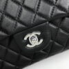 Chanel cf Square Fat 1115 sheepskin leather black size: 18*14*7cm