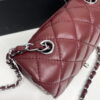 Chanel cf Square Fat 1115 sheepskin leather red size: 18*14*7cm