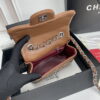 Chanel cf Square Fat 1115 sheepskin leather orange size: 18*14*7cm