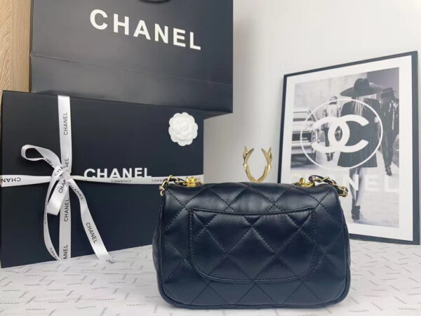 Chanel 2023 new CF Black gold bag size: 21*13cm