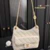 Chanel HOBO bag Oil wax leather white 3690 size: 22*20cm