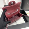 Chanel cf Square Fat 1115 sheepskin leather red size: 18*14*7cm