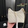 Chanel HOBO bag Oil wax leather white 3690 size: 22*20cm