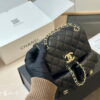 6 CHANEL Gabrielle caviar The homeless backpack black size: 20*20cm