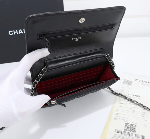 6 Chanel woc Classic Fortune Crossbody bag with sliver hardware Size: W19*H12*D4cm