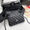 Chanel cf Square Fat 1115 sheepskin leather black size: 18*14*7cm