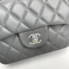 Chanel cf Square Fat 1115 sheepskin leather grey size: 18*14*7cm