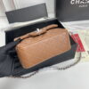 Chanel cf Square Fat 1115 sheepskin leather orange size: 18*14*7cm