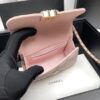 Chanel Black Horse Kelly Lichee cowhide long handle bag 9100 pink size:19*10*4.5cm