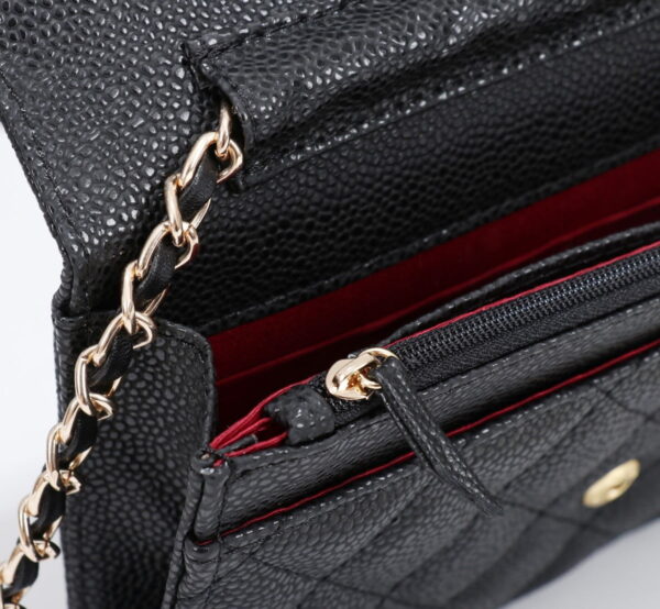 Chanel woc Classic Fortune Crossbody bag caviar with gold hardware Size: W19*H12*D4cm