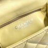 Chanel cf Square Fat 1115 sheepskin leather yellow size: 18*14*7cm