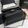 Chanel cf Square Fat 1115 sheepskin leather black size: 18*14*7cm