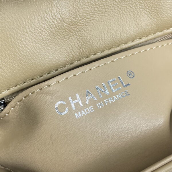 Chanel cf Square Fat 1115 sheepskin leather ginger size: 18*14*7cm