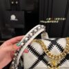 Chanel sheepskin embroidery argyle Crossbody handbag 1160 size:26cm