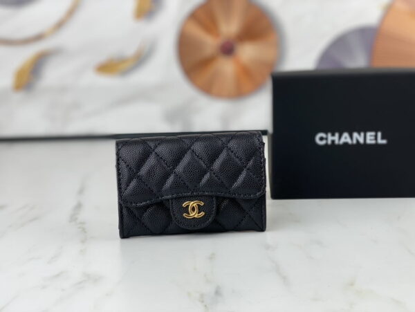 Chanel classic Card Bag & coin Wallet caviar cowhide AP0214 size:7.5 * 11.3 * 2.1 cm