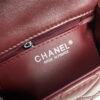Chanel cf Square Fat 1115 sheepskin leather red size: 18*14*7cm