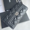 Chanel sheepskin Clutch bag with sliver hardware size: 19*10cm