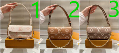 GLP17Bao LV genuine leather bag With box 22*13cm